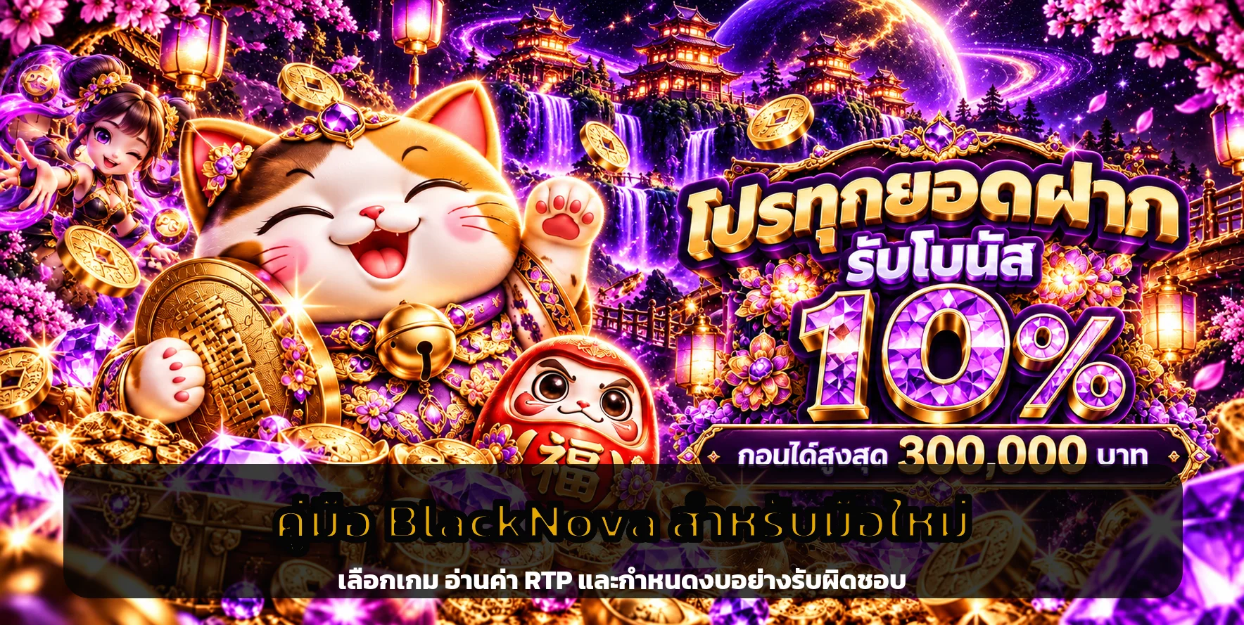 BlackNova คู่มือมือใหม่ เลือกสล็อตและอ่าน RTP
